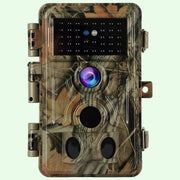Caméra de Chasse 32MP HD 1296P et Nocturne Vision,0,1s Vitesse de Dclenchement IP66 Étanche, carte SD 32Go et lecteur carte SD|A262 Vert