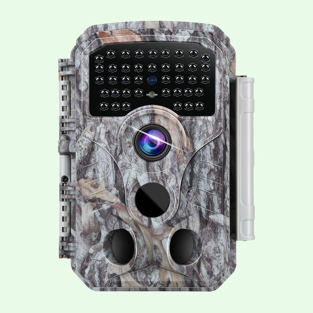 Caméra et Moniteurs de Chasse 1296P Vidéo & 32MP Photo avec 100ft Vision Nocturne Mouvement Activé 0.1s Vitesse de Déclenchement Lmperméable à L'eau Pour Sécurité Domestique, Repérage de La Faune en Extérieur | T306 Gris
