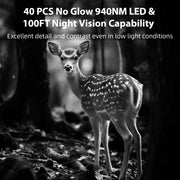 Caméra et Moniteurs de Chasse 1296P Vidéo & 32MP Photo avec 100ft Vision Nocturne Mouvement Activé 0.1s Vitesse de Déclenchement Lmperméable à L'eau Pour Sécurité Domestique, Repérage de La Faune en Extérieur | T306 Vert