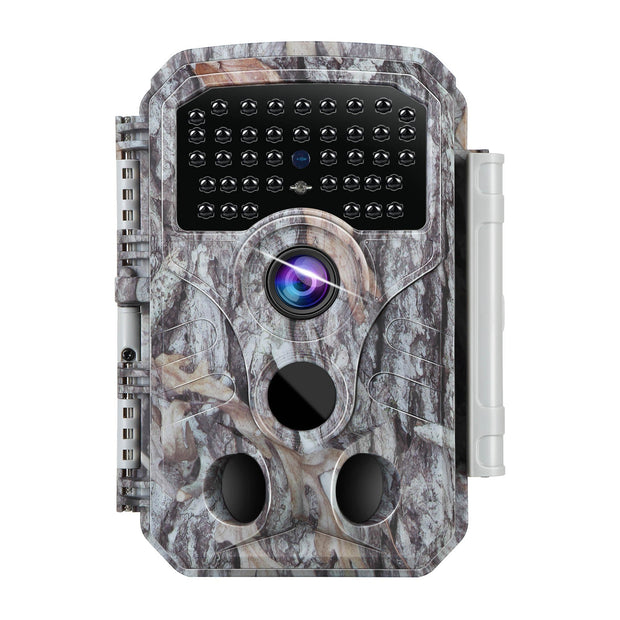 Caméra et Moniteurs de Chasse 1296P Vidéo & 32MP Photo avec 100ft Vision Nocturne Mouvement Activé 0.1s Vitesse de Déclenchement Lmperméable à L'eau Pour Sécurité Domestique, Repérage de La Faune en Extérieur | T306 Gris