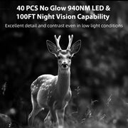 Caméra et Moniteurs de Chasse 1296P Vidéo & 32MP Photo avec 100ft Vision Nocturne Mouvement Activé 0.1s Vitesse de Déclenchement Lmperméable à L'eau Pour Sécurité Domestique, Repérage de La Faune en Extérieur | T306 Gris