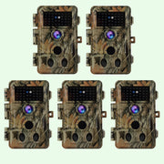 Pack x5 Caméras de Chasse 48MP 1296P 940nm IR Camera Chasse Infrarouge Vision Nocturne,0,1s Vitesse de Dclenchement Caméra de Jeu IP66 Étanche |A262Vert