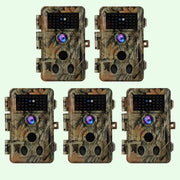 Pack x5 Caméras de Chasse 32MP 1296P 940nm IR Camera Chasse Infrarouge Vision Nocturne,0,1s Vitesse de Dclenchement Caméra de Jeu IP66 Étanche |A262Vert