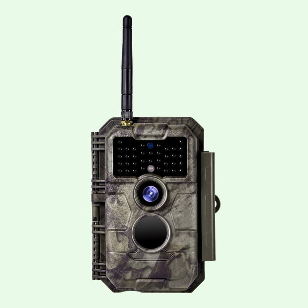 Caméra de Chasse WiFi Bluetooth,32MP et des vidéos HD 1296P,Détection de Mouvement 110°PIR, Protection de Mot de Passe et IP66 Étanche|W600 Brun