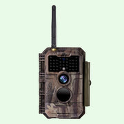 Caméra de Chasse WiFi Bluetooth,32MP et des vidéos HD 1296P,Détection de Mouvement 110°PIR, Protection de Mot de Passe et IP66 Étanche|W600 Rouge