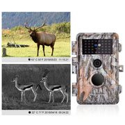 Pack x4 Caméras Animaux Nocturne Vision 32MP HD1296P,Détection de Mouvement PIR de 70° Étanche IP66 et Fonction Time Lapse |A252 Gris