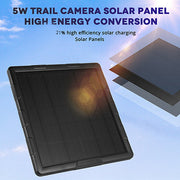 Kits de panneaux solaires 5W 10000mAh Sortie 12V/6V Extérieur ou Intérieur Alimentation rechargeable pour toutes les caméras de gibier | BL6A