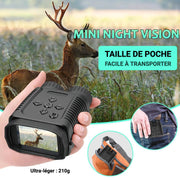 Mini Jumelles Vision nocturne à batterie 12MP 1080P 300 mètres Starlight