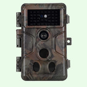 Caméra et Moniteurs de Chasse 48MP 1296P avec Son et Vision Nocturne,Détecteur de Mouvement No Glow 940nm Infrarouge IP66 Étanche|A323 Vert foncé