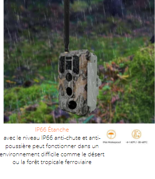 WOLFANG Caméra de Chasse Solaire 4K 46MP WiFi WOLFANG Caméra de Chasse Solaire 4K 46MP WiFi